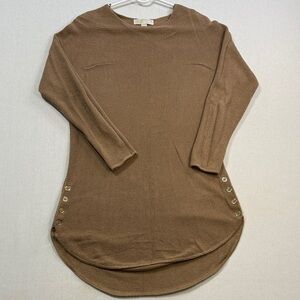 Michael Kors Brown Long Sleeve Top